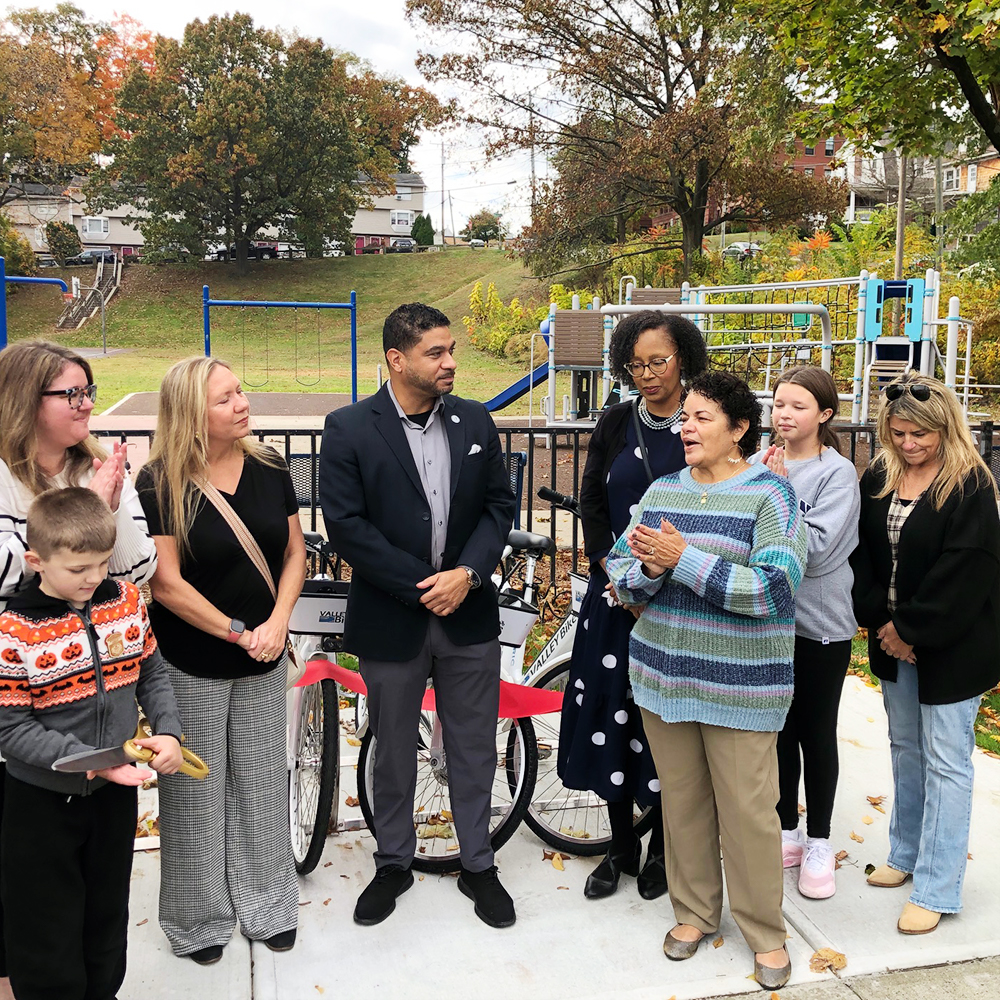 Group of people at ribbon cutting