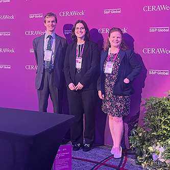 Investments team at CERAWeek conference