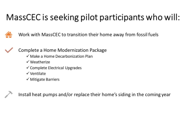 List of requirements for Decarbonization Pathways Pilot Participants