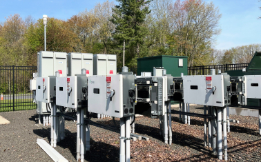 Microgrid infrastructure at UMass featuring electrical equipment that supports a modern, resilient and flexible power grid