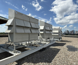 Clean energy equipment on a roof.