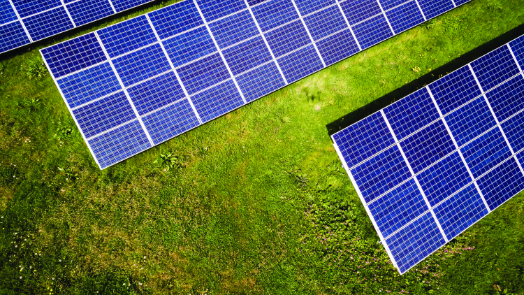 Community solar panels