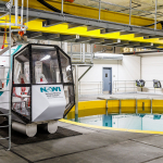 National Offshore Wind Institute's indoor deep-water training facility and HUET trainer