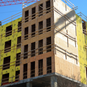 Photo of condo building under construction courtesy of Paul Brennan.