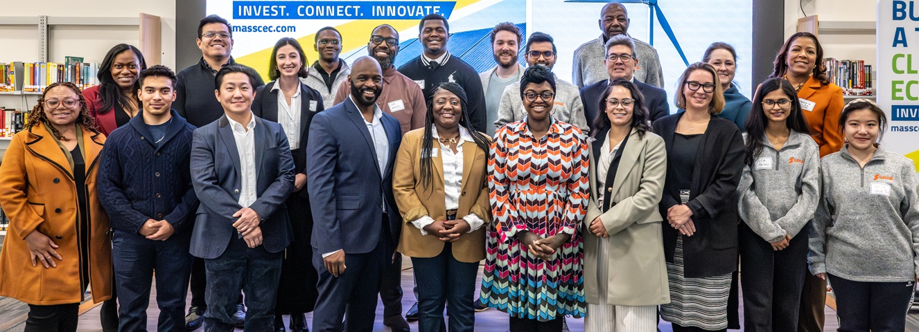 Group of 22 smiling multiracial people at CUBS Awardee event