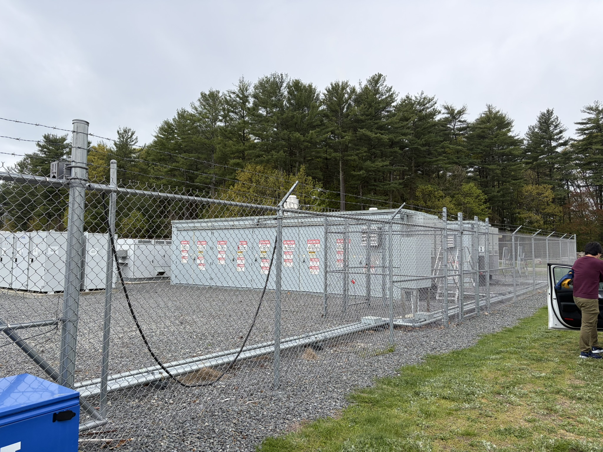 A battery storage station.