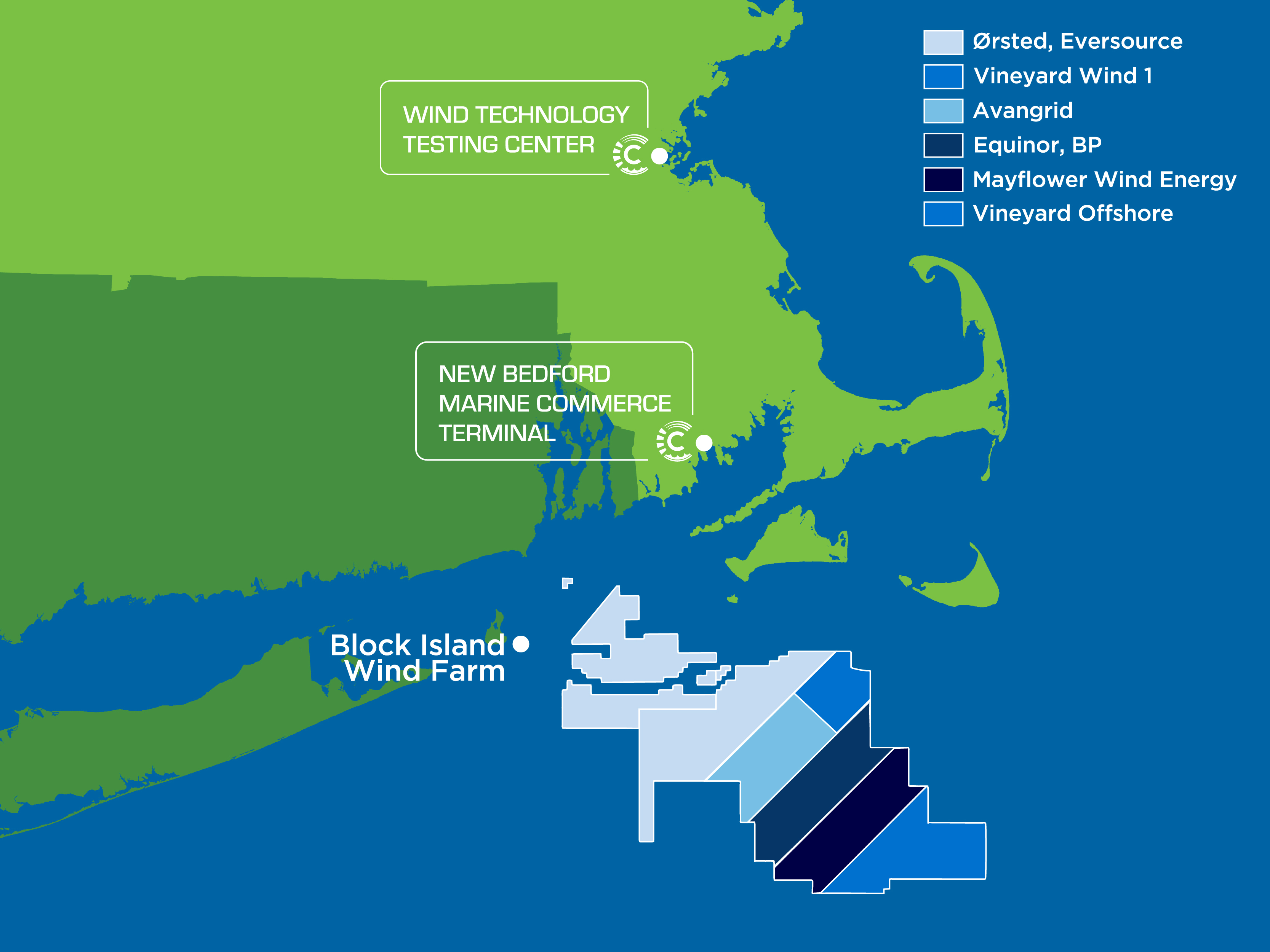 Offshore Wind Lease Areas June 2022