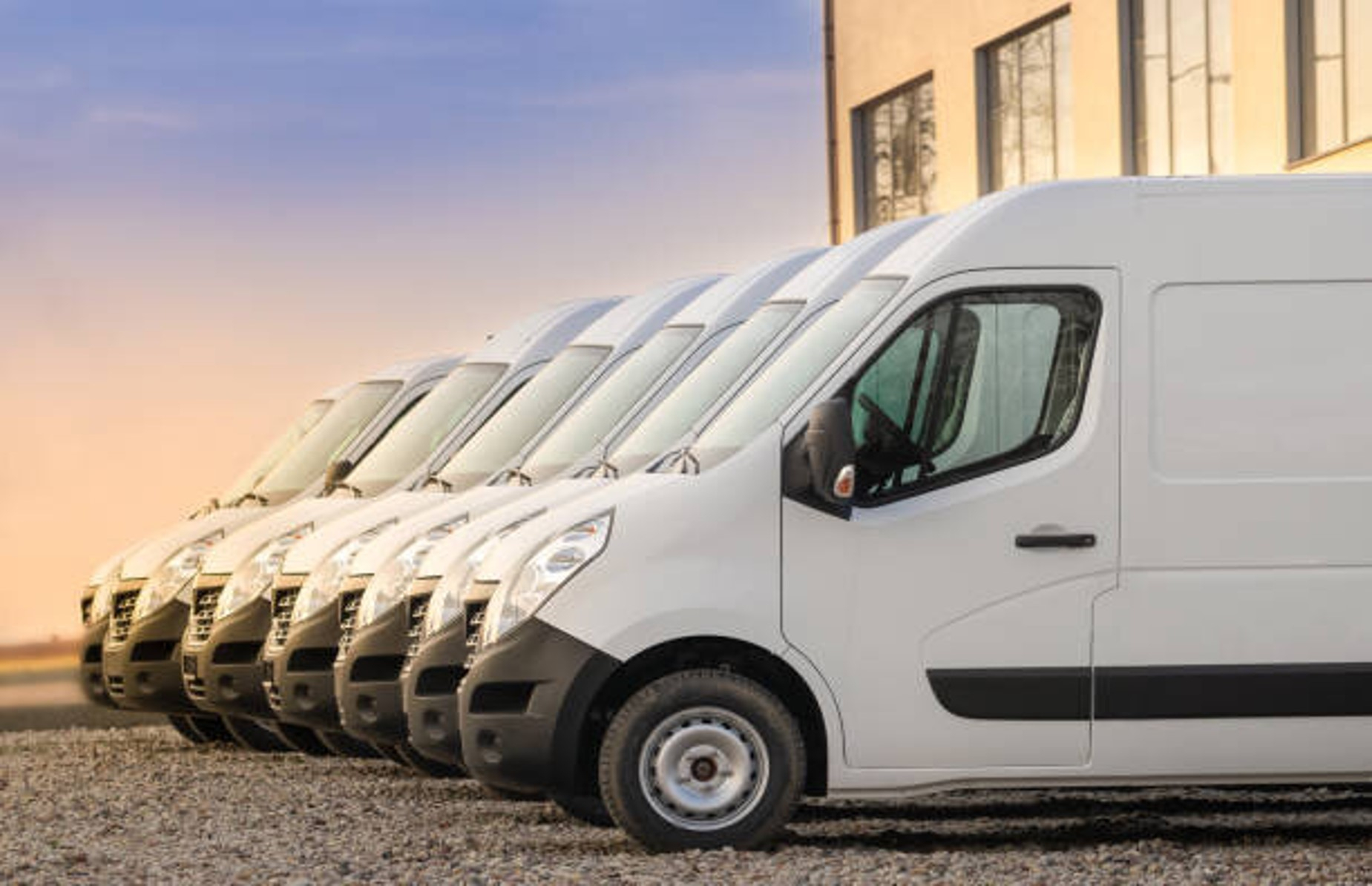 Fleet of electric delivery vans