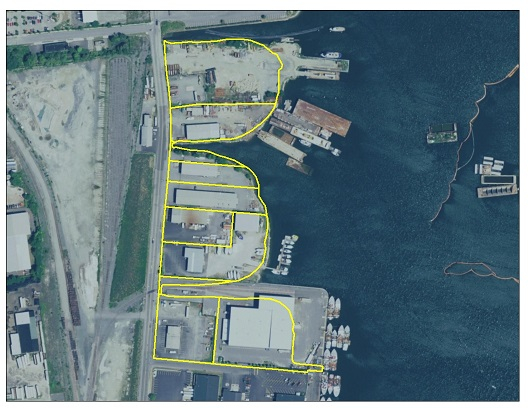 Aerial view of New Bedford North Terminal