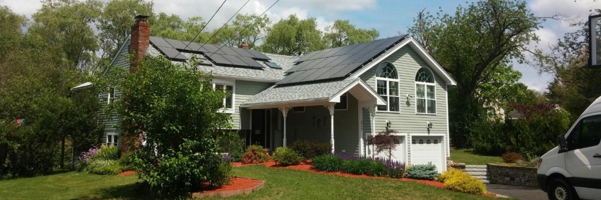 Photo of Massachusetts home with rooftop solar