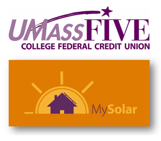 UMass Five Credit Union's logo for My Solar loan program